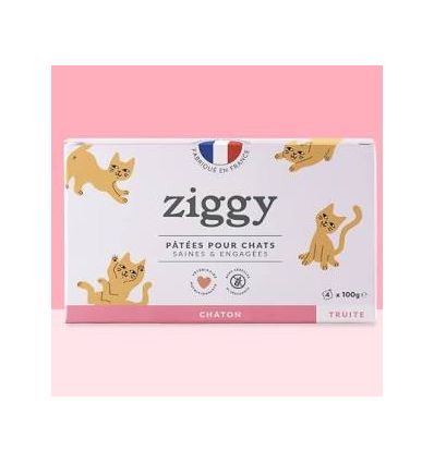 Pâtée Complète Chaton - Truite 4x100g