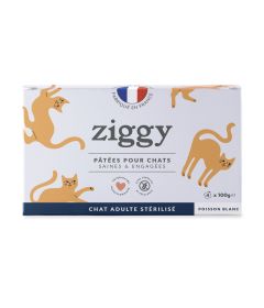 Pâtée Complète Chat Adulte Stérilisé - Poisson Blanc 4x100g