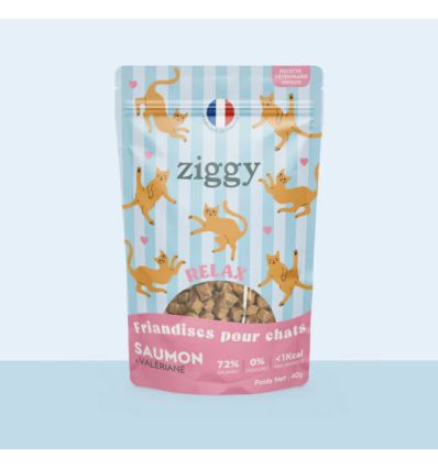 Friandises RELAX Saumon & Valériane 40g
