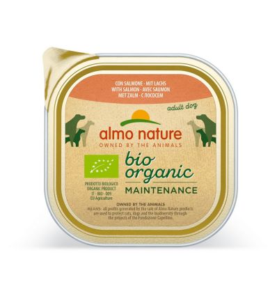 Almo Nature - Barquette Bio avec saumon et légumes