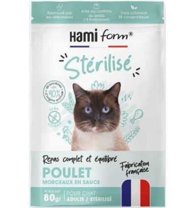 Repas complet Poulet pour Chat Sterilisé