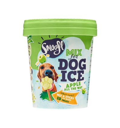 Glace a la pomme pour chien