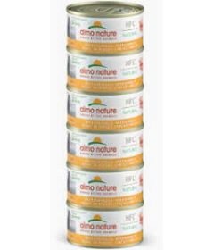 Almo Nature - HFC Natural - Mega Boites Thon et crevettes 6x70g