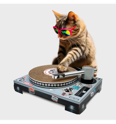 DJ cat scratcher