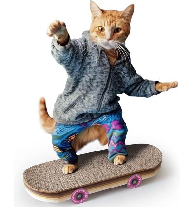 Skateboard Cat scratcher