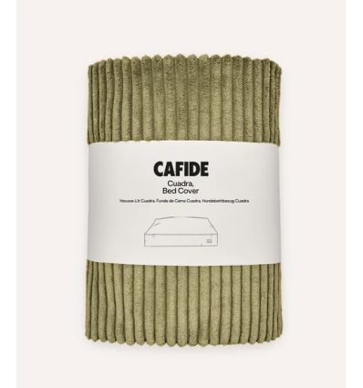 Housse de matelas Cuadra en velours côtelé