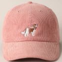 Casquette velours Cavalier King Charles
