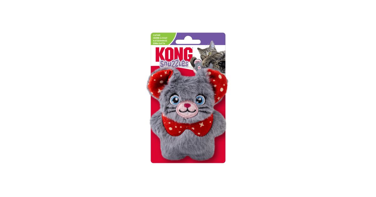 Kong - Holiday Snuzzle Cat Mouse Assorted