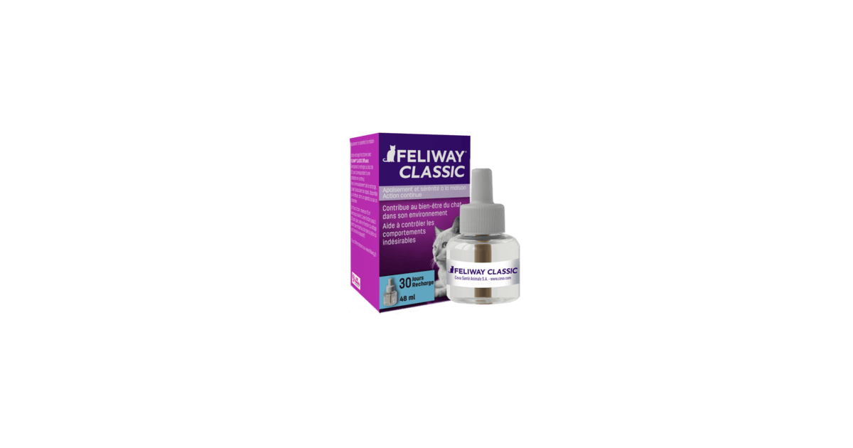 Diffuseur anti stress chat: Recharge Feliway (1 mois - 48ml)