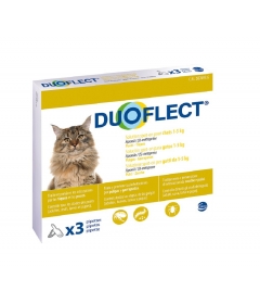 Produit anti tique chien: 3 Pipettes antiparasitaires DUOFLECT Duoflect - 1