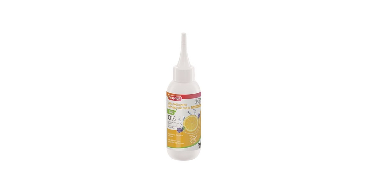 Soin pour chat & chien: Lait nettoyant oreilles chien/chat Beaphar - 1