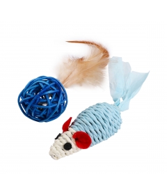 Souris Sisal + Balle Plume