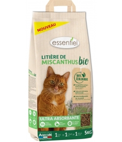 Litière pour chat Miscanthus Bio - Sac 5kg