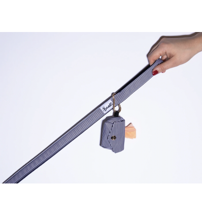 Accessoires de promenade pour chiens - Pochette sac à crottes NAVY French Bandit - 2