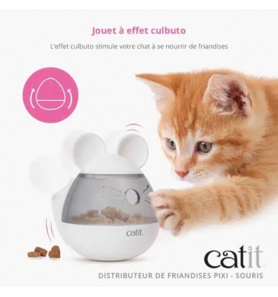 Jouet pour chiens et chats - distributeur friandise Pixi souris