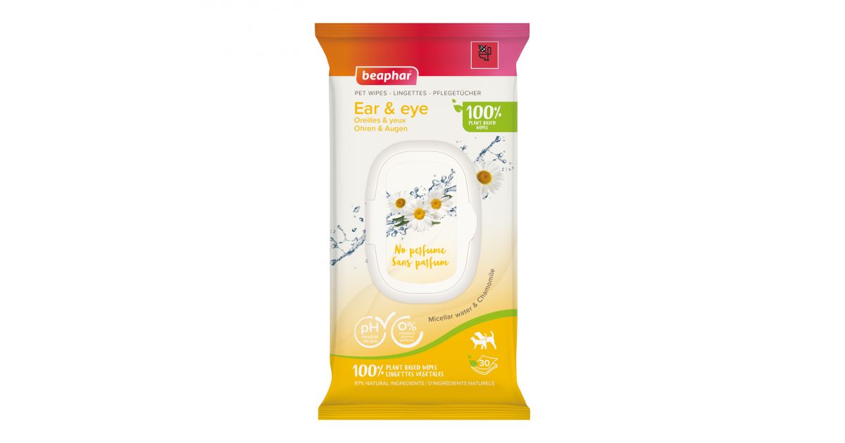 30 Lingettes Oreilles et Yeux Beaphar - 1