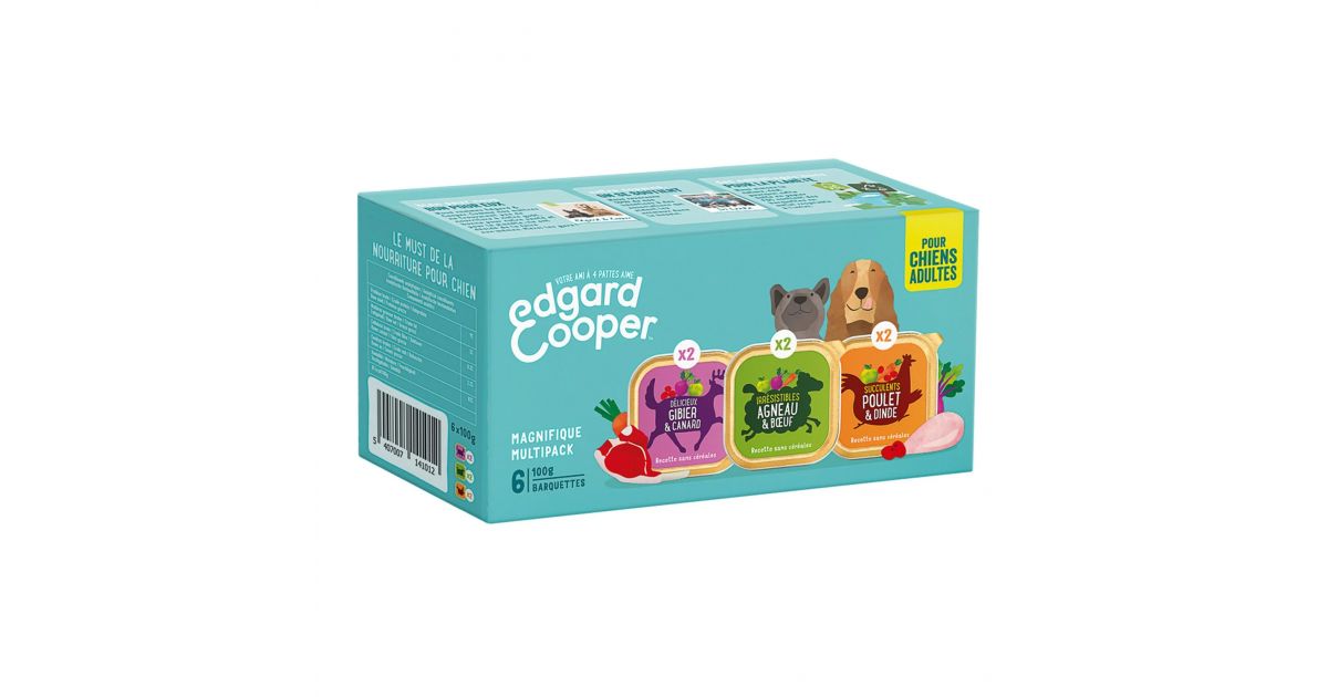 Edgar Cooper - Multipack 6 patés Gibier Poulet et Agneau