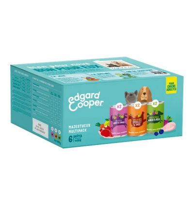Edgar Cooper - Multipack 6 boites Gibier Poulet et Agneau