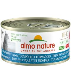 Almo Nature - Boîte HFC Natural Made in Italy Thon Poulet Fromage