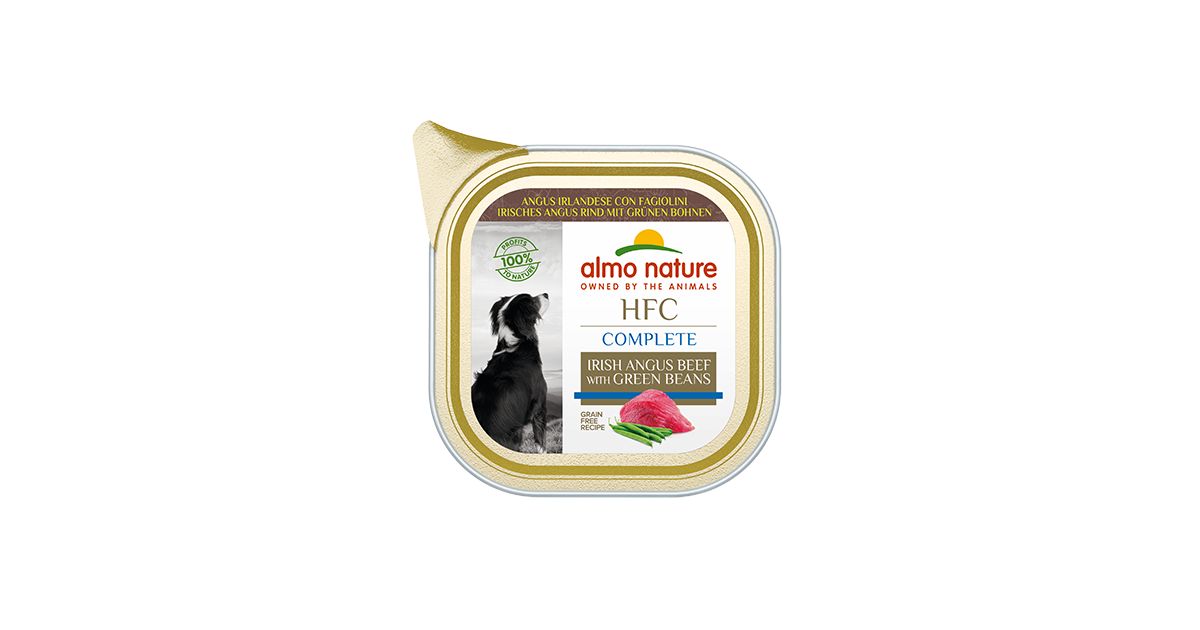 Almo Nature - Chien - Barquette HFC Complete - Boeuf Angus Haricots Verts