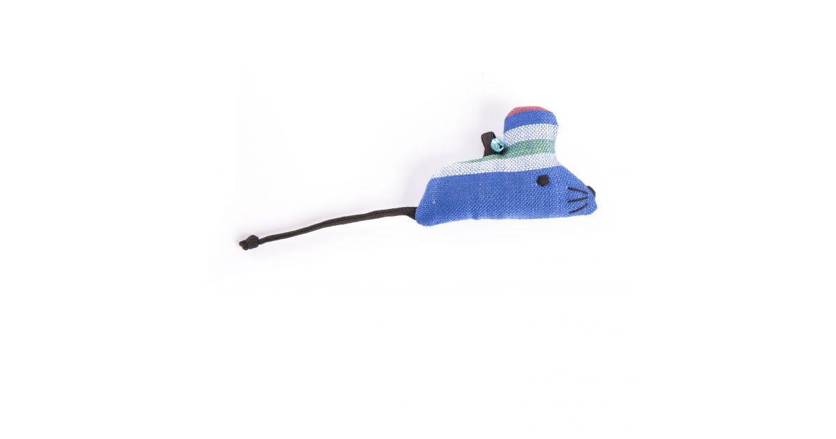 jouet souris bonnet bleu