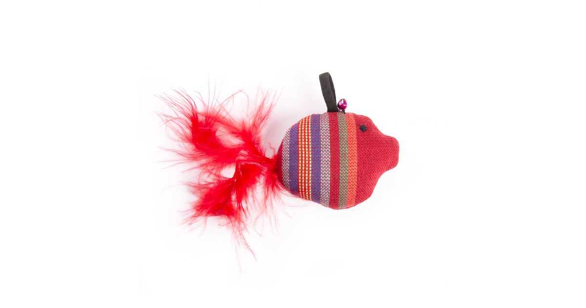 Jouet poisson bulle rouge