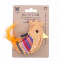 Jouet coq jaune plume