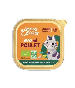 Edgar Cooper - Paté BIO Poulet - Chat Adulte