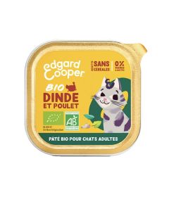 Edgar Cooper - Paté BIO Dinde - Chat Adulte