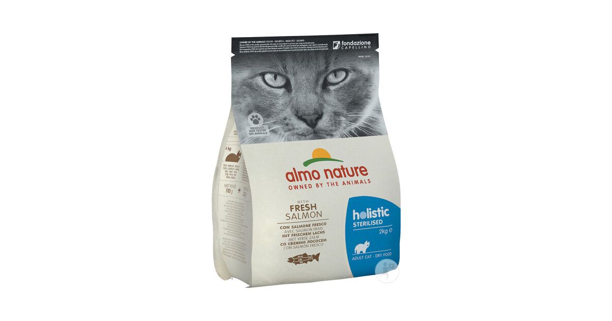 Almo Nature - Croquettes Chat Sterilised Saumon Frais