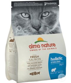 Almo Nature - Croquettes Chat Sterilised Saumon Frais