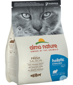 Almo Nature - Croquettes Chat Sterilised Saumon Frais