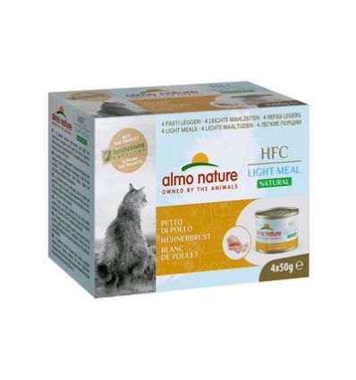 Almo Nature - HFC Natural light blanc de poulet multipack 4x50g