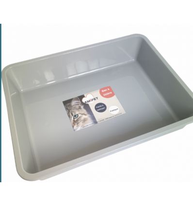 Bac à litière Simple DEMA 53x38x12 gris