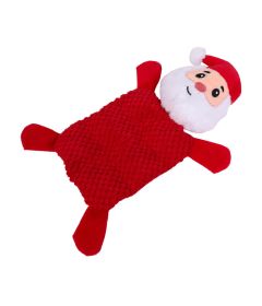 Peluche plate de père Noel avec squeaker